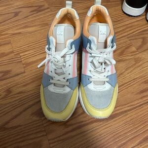 Michael Kors Pastel Colorblock Sneakers - Yellow, Blue, Pink, White
